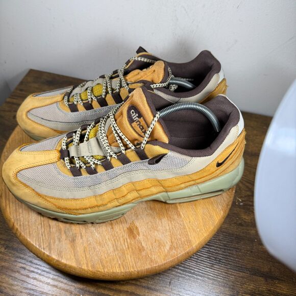 Nike Air Max 95 Premium Wheat Brown Nubuck Men\'s Size 13 Shoes 538416-700 main image 4
